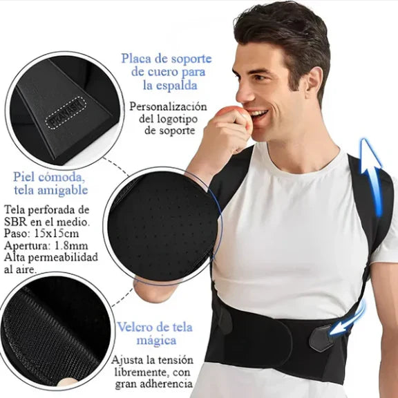 FlexBack Corrector de Postura Unisex Premium (Pedir una talla + de la que usas normalmente)