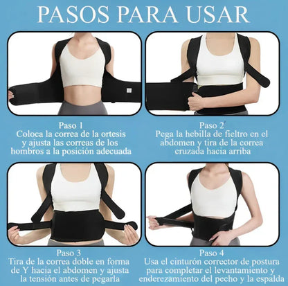 FlexBack Corrector de Postura Unisex Premium (Pedir una talla + de la que usas normalmente)
