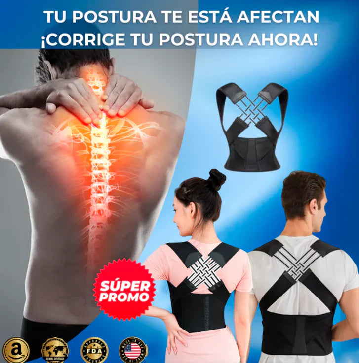 FlexBack Corrector de Postura Unisex Premium (Pedir una talla + de la que usas normalmente)
