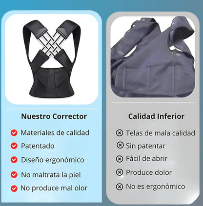 FlexBack Corrector de Postura Unisex Premium (Pedir una talla + de la que usas normalmente)