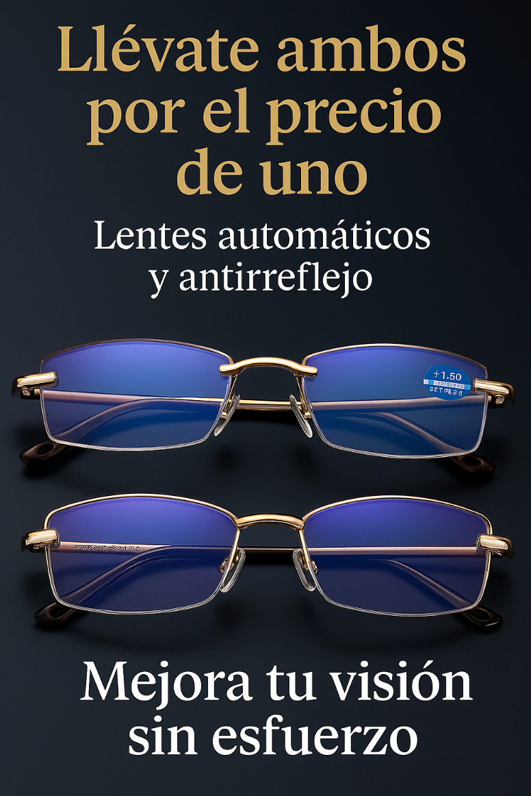 LENTES MULTIFOCALES 2 X 1 Las innovadoras gafas de vista de última generación con autoregulación de la graduación