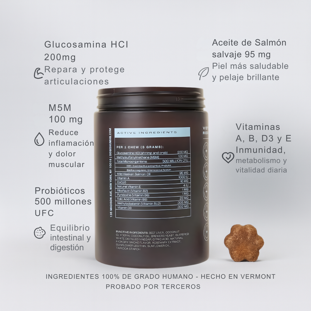 Dog Human 5 en 1 – Multivitamínico Diario para Perros