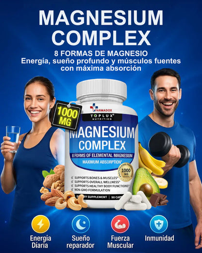 Magnesium Complex Energía, Sueño y Bienestar en SOLO DÍAS! 💙