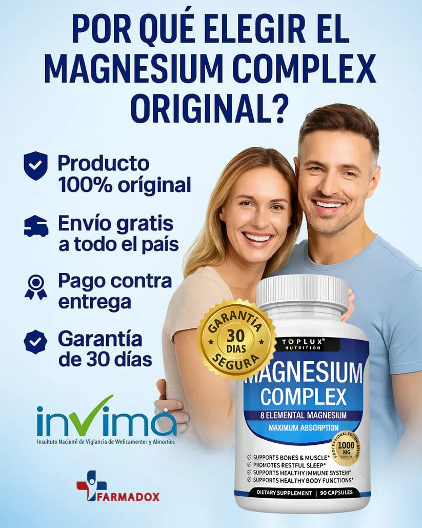 Magnesium Complex Energía, Sueño y Bienestar en SOLO DÍAS! 💙