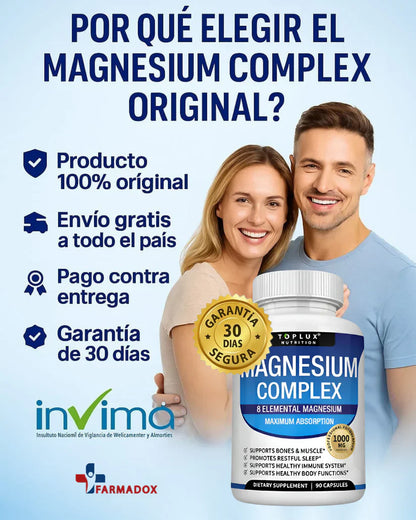 Magnesium Complex Energía, Sueño y Bienestar en SOLO DÍAS! 💙